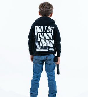 Youth Don't Get Caught Lacking Hoodie (Mid-Weight)