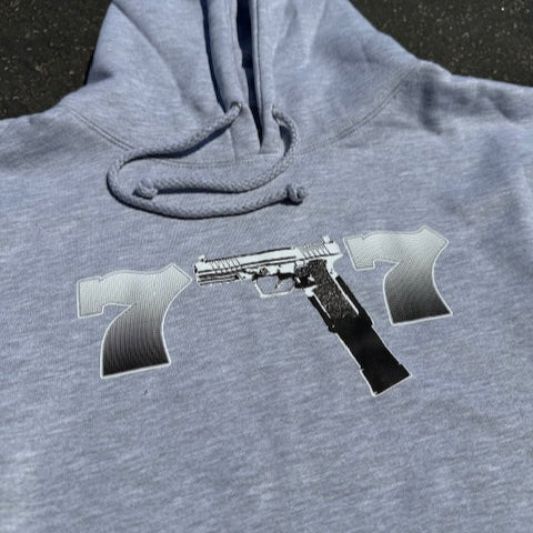 Don't Get Caught Lacking Rhinestone Hoodie (Grey)