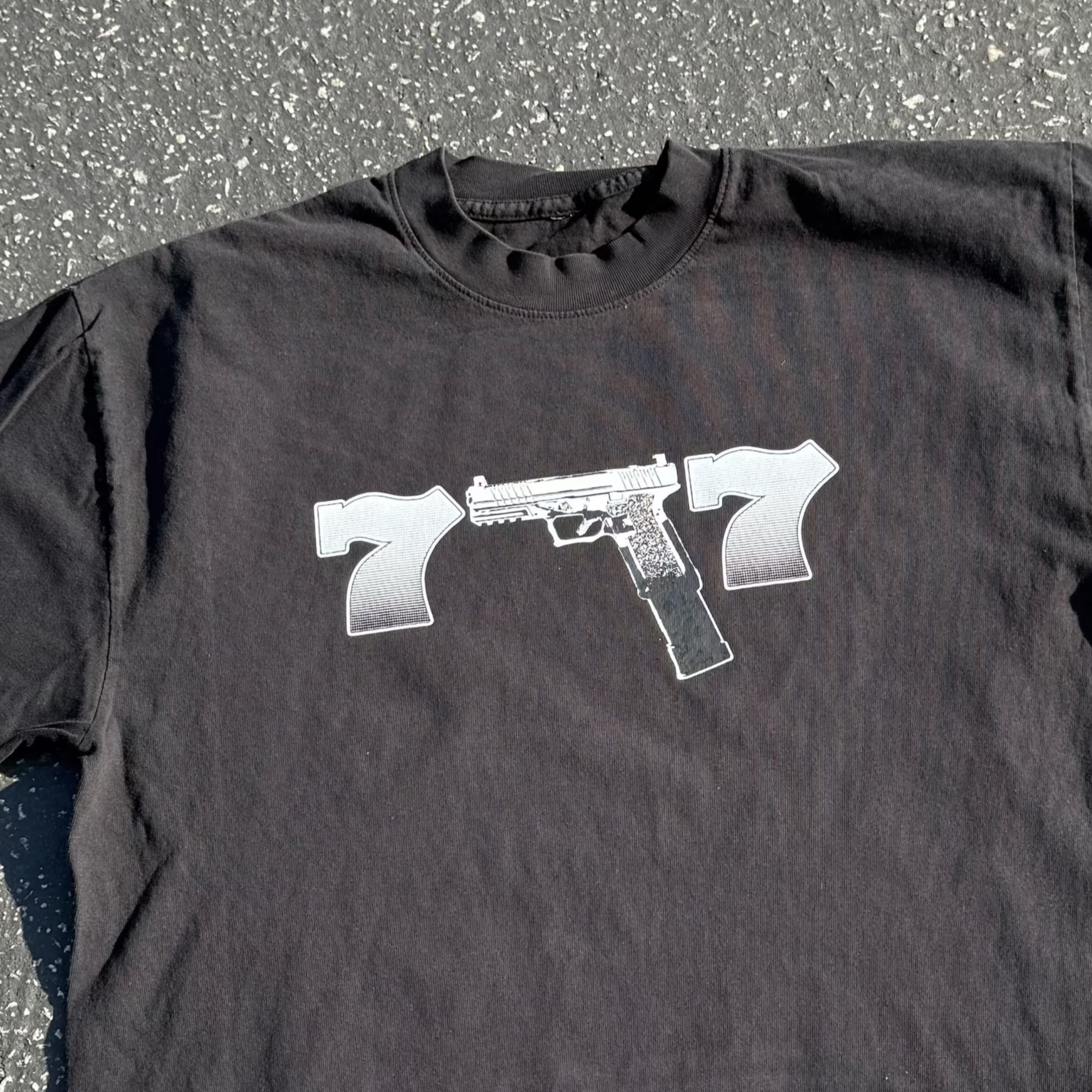 Don't Get Caught Lacking Rhinestone Tee