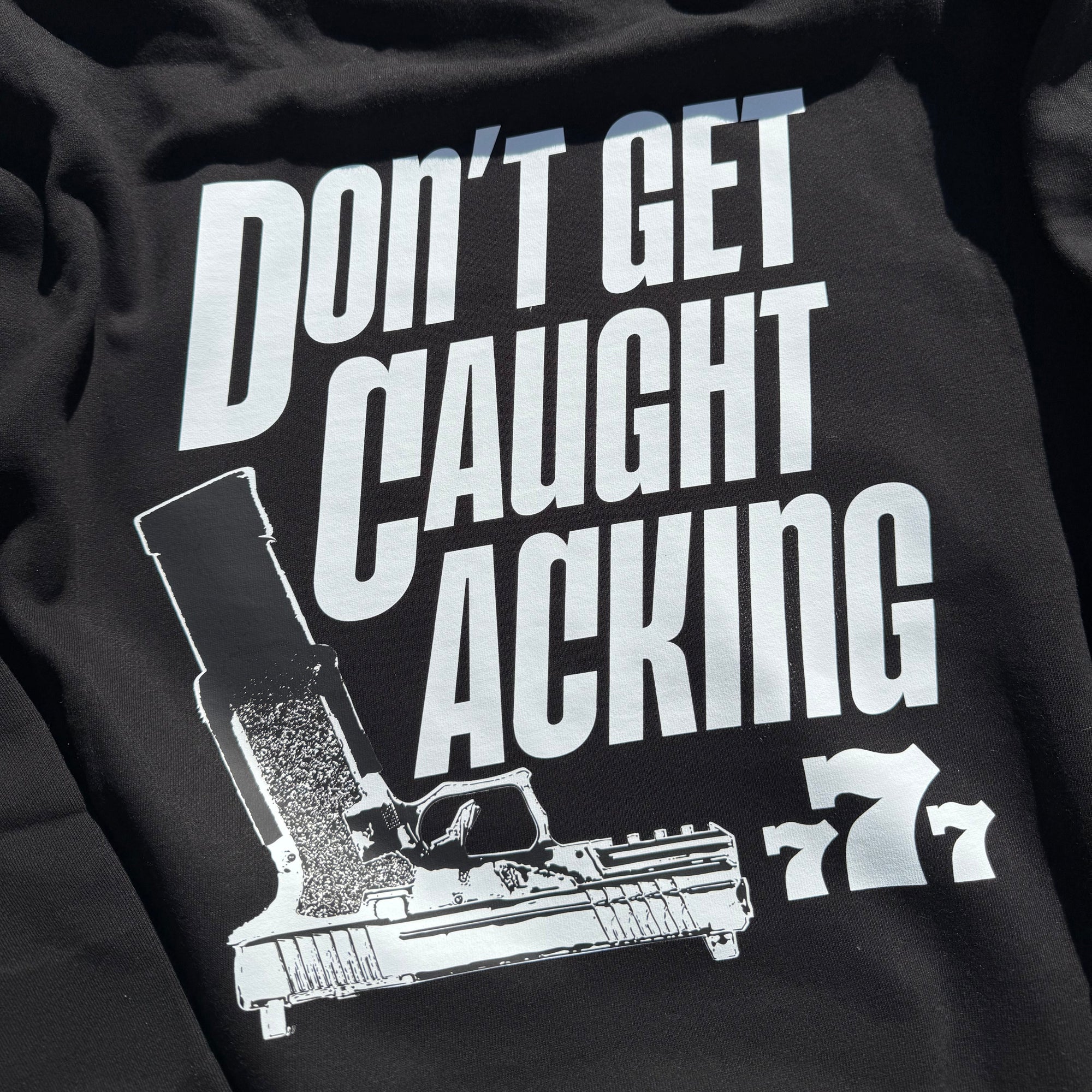 Don't Get Caught Lacking NO RHINESTONE Hoodie (Brown)