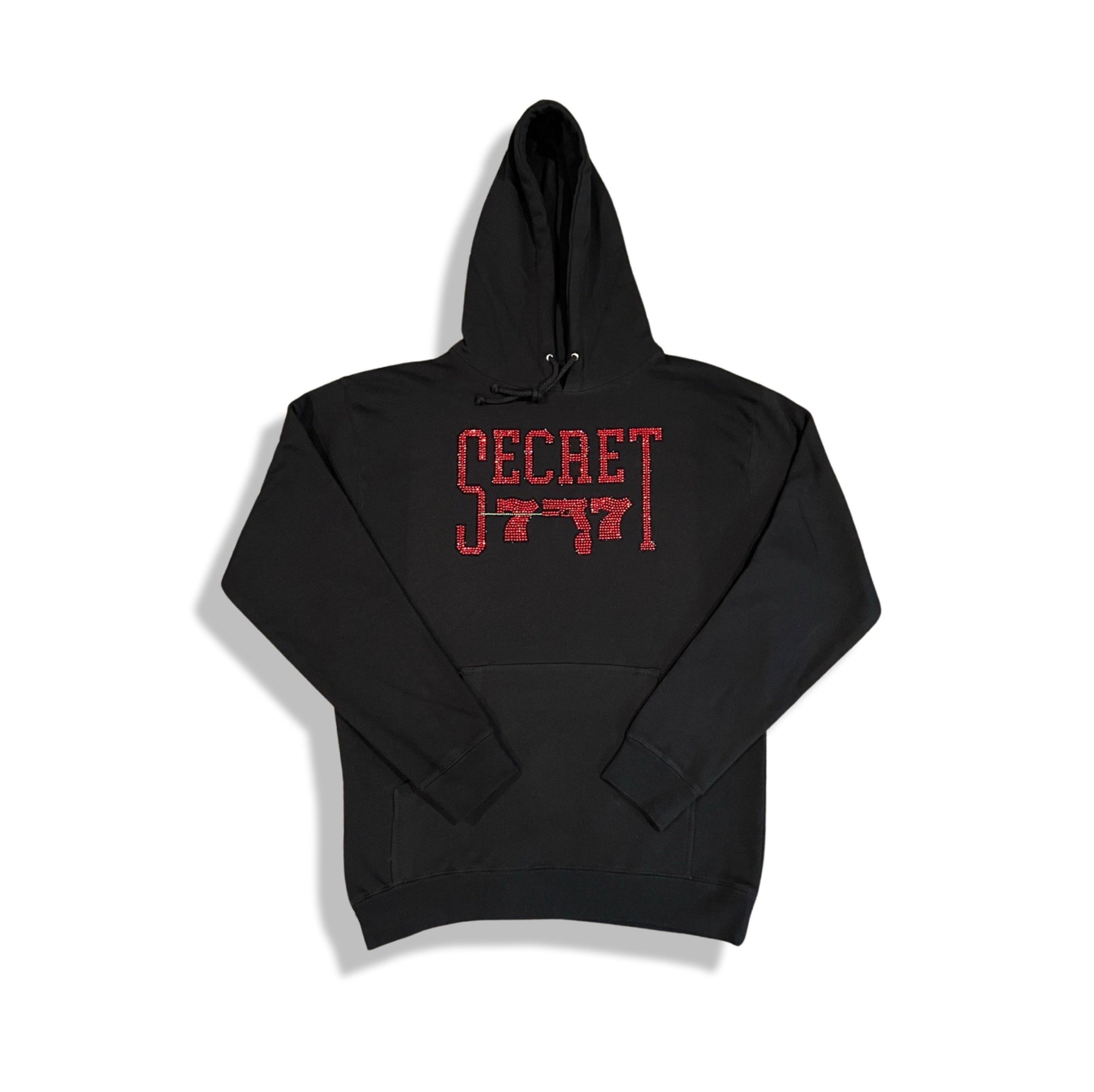 Secret777s Black "SECRET" Hoodie (Red and Black)