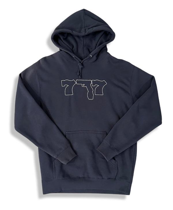 Navy Blue OG Logo Hoodie - Secret777s